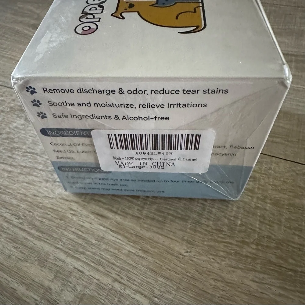150 eyes wipes for dogs